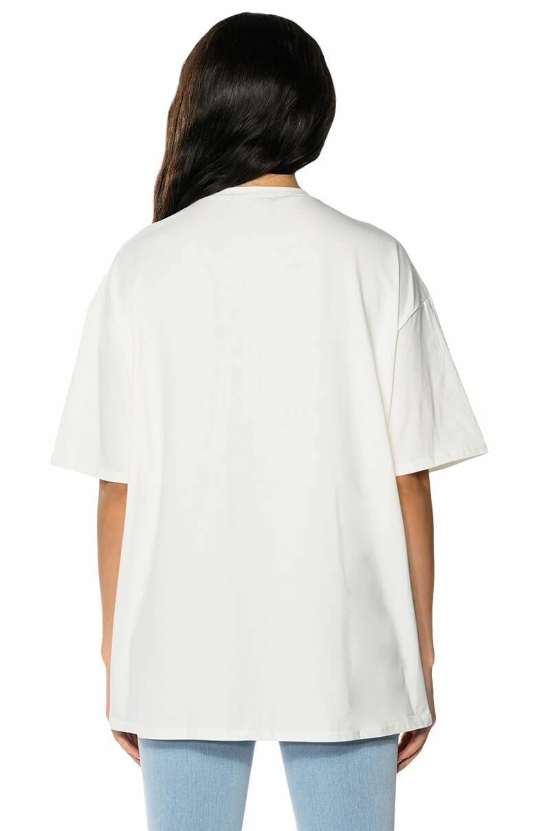 ALPHABET CITY OVERSIZED GRAPHIC TSHIRT IN WHITE - Image 4