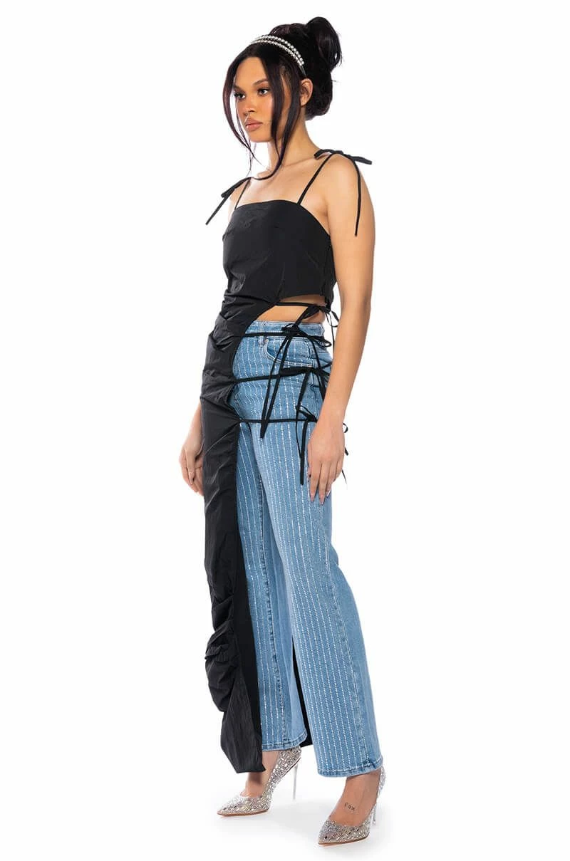 ASH TIE DETAIL SLEEVELESS MAXI TOP - Image 2