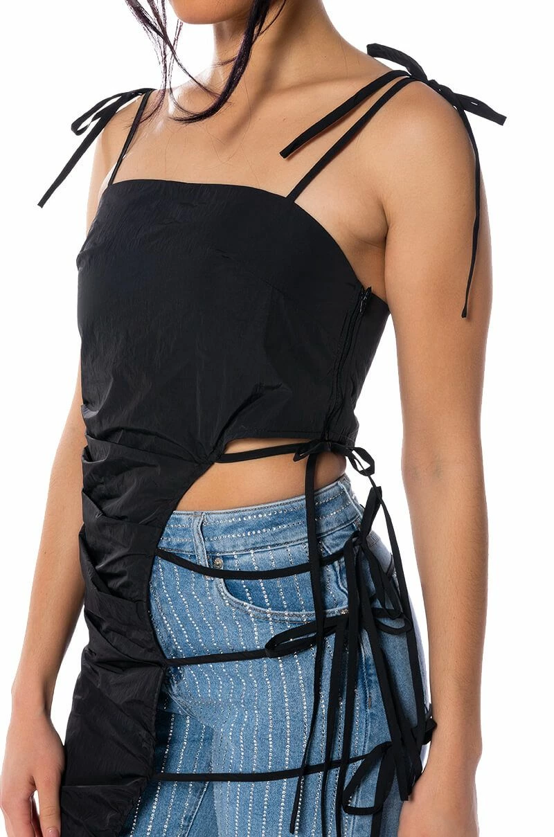 ASH TIE DETAIL SLEEVELESS MAXI TOP - Image 6