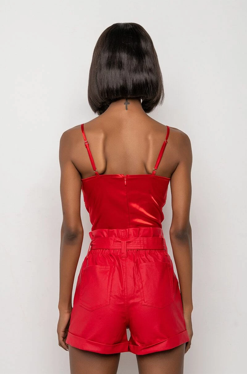 ASTERIA MESH PANEL SATIN BODYSUIT - Image 5