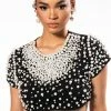 BLING IT ON EMBELLISHED T SHIRT