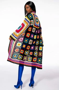 BOBBI FLORAL CROCHET CARDIGAN