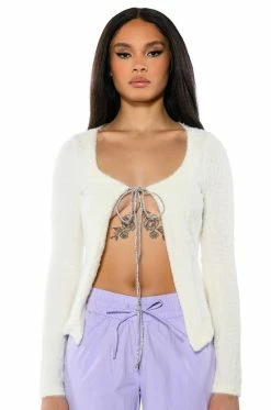 DATE NIGHT TIE FRONT KNIT CARDIGAN