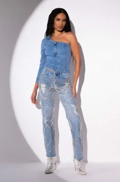 DIAMONDS ARE FOREVER STRAIGHT FIT JEANS