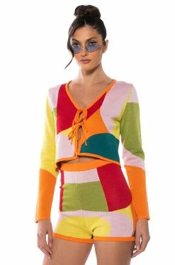 DONNA TIE FRONT CARDIGAN