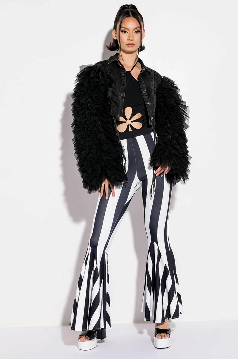 FAR OUT FLORAL CUT OUT HALTER BODYSUIT - Image 2