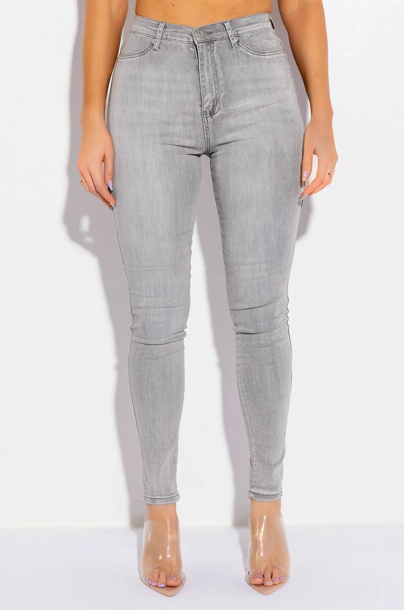 FLEX-FIT HIGH WAISTED SUPER STRETCHY SKINNY JEANS - Image 2