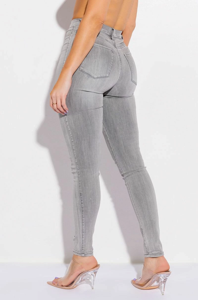 FLEX-FIT HIGH WAISTED SUPER STRETCHY SKINNY JEANS - Image 3