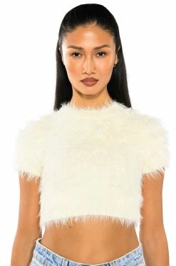 FUZZY MOOD SHORT SLEEVE TOP