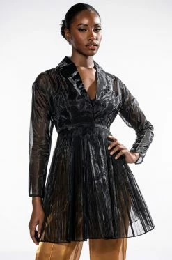 HIGH END LOOKS SEMI SHEER CHIFFON JACKET