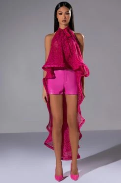 INTO THE WORLD HIGH LOW DRESSY TANK