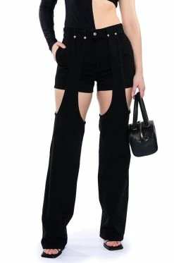 ITS A VIBE DENIM SHORT AND CHAPS JEAN