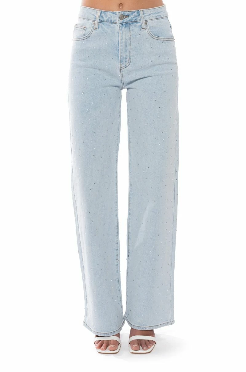 JILLIAN EMBELLISHED WIDE LEG JEANS - Image 4