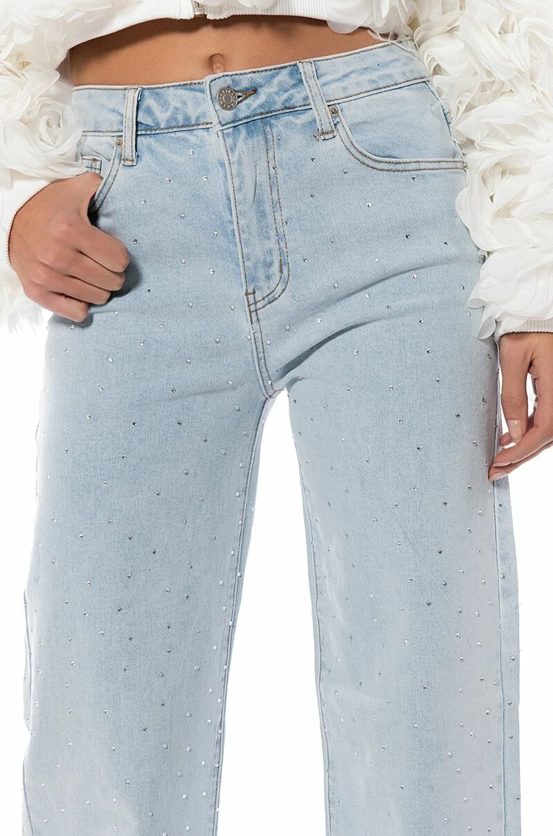 JILLIAN EMBELLISHED WIDE LEG JEANS - Image 7