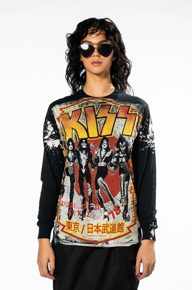 KISS SPLATTER LONG SLEEVE BAND TEE - Image 3