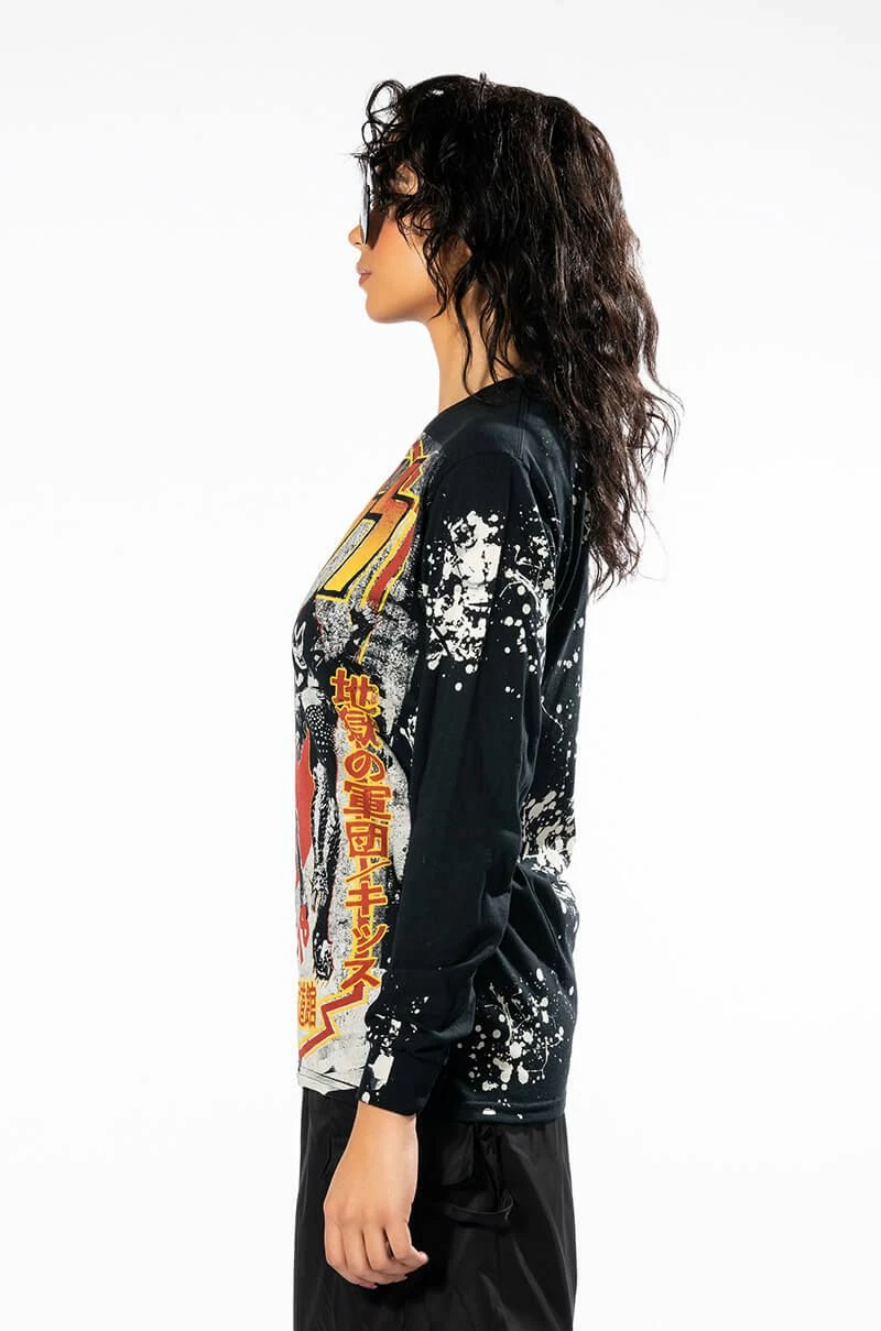 KISS SPLATTER LONG SLEEVE BAND TEE - Image 4
