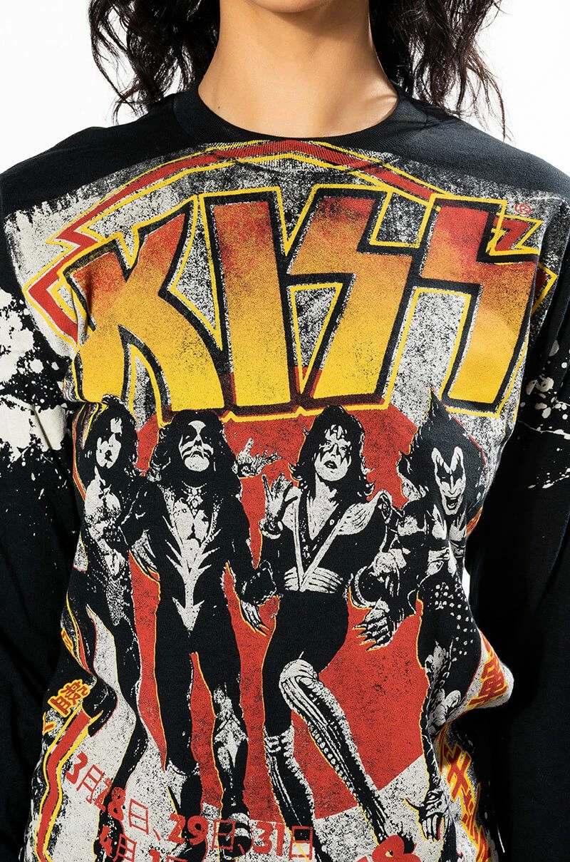 KISS SPLATTER LONG SLEEVE BAND TEE - Image 7