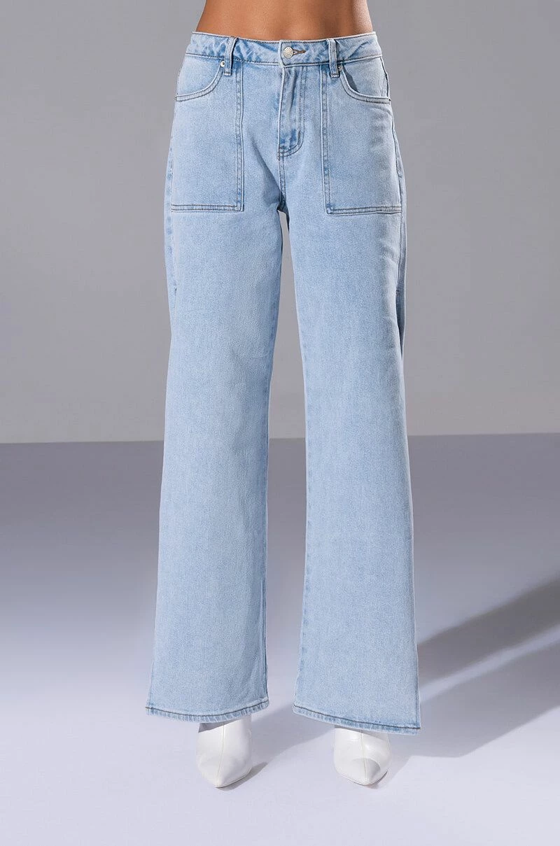 LASTING LOVER HIGH RISE SIDE SLIT JEANS - Image 5
