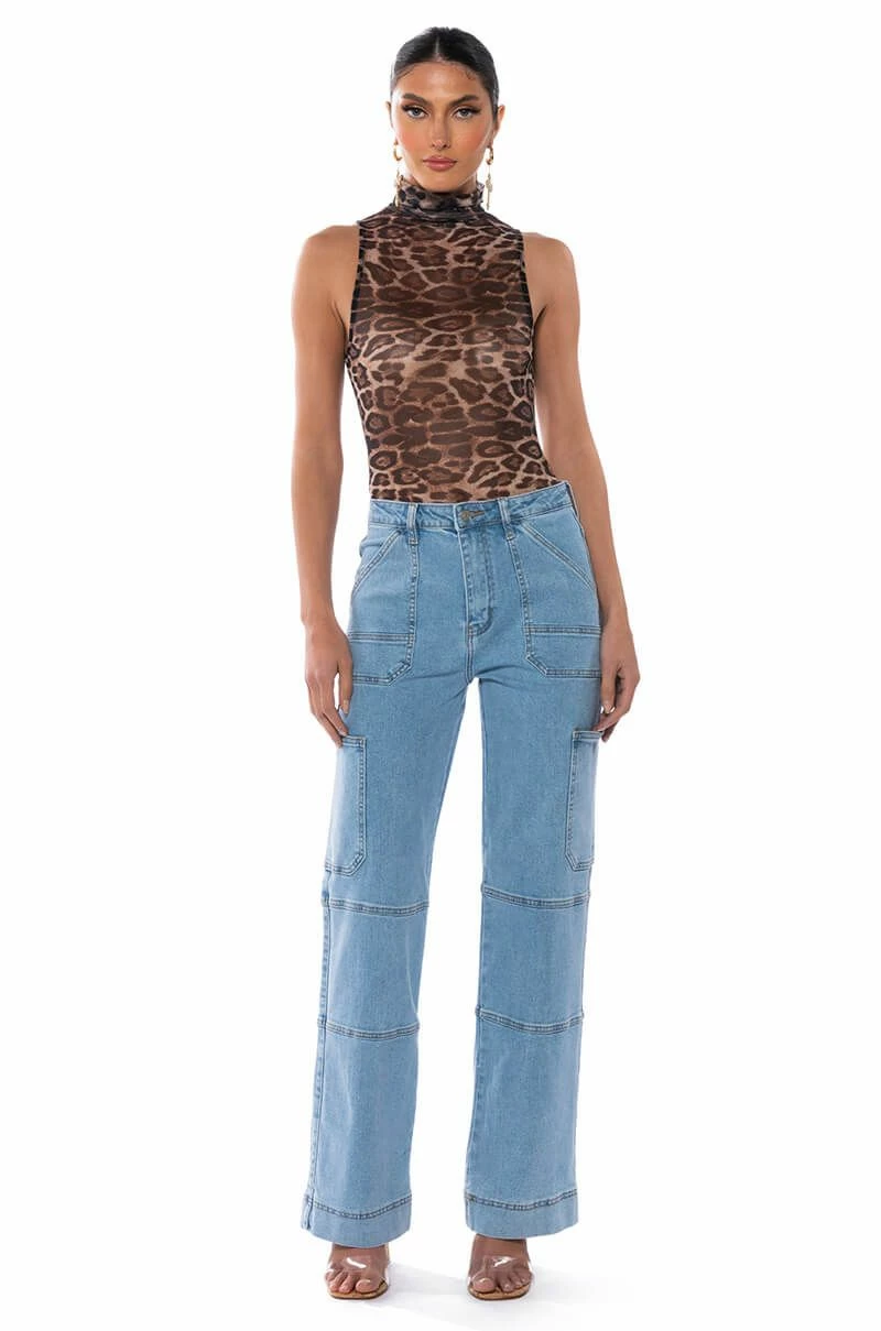 LEO SLEEVELESS MESH BODYSUIT - Image 3