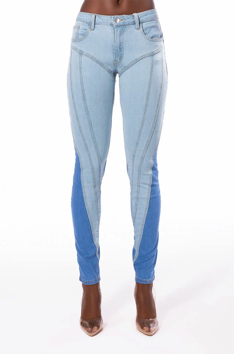 MAKE YOUR MOVE LOW RISE SKINNY JEANS - Image 3