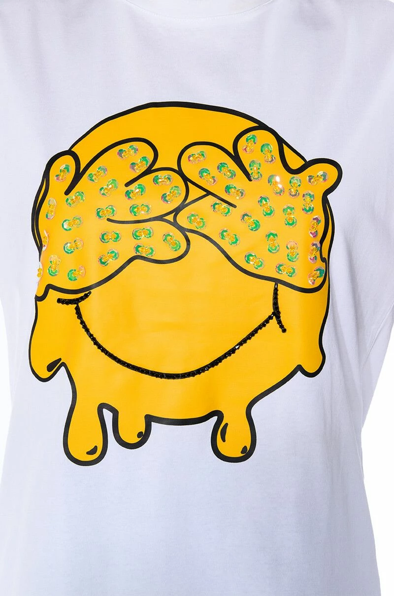 MAKING UP FOR LOST TIME EMBELLISHED OVERSIZE TSHIRT - Image 6