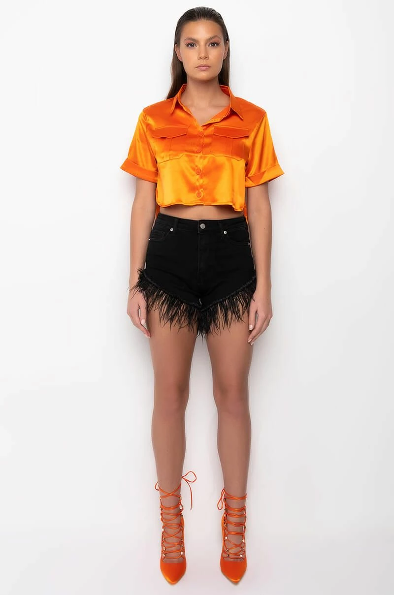 MY LEVEL STRETCH POPLIN BUTTON DOWN TOP - Image 7