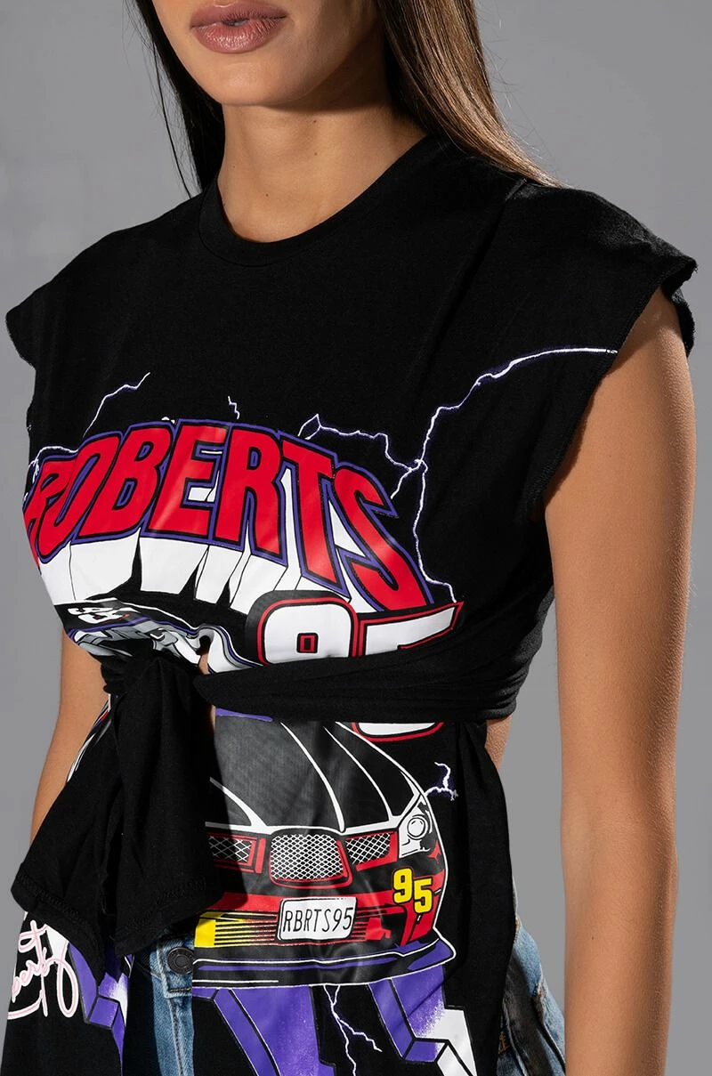 NEED FOR SPEED TIE FRONT T SHIRT - Image 6