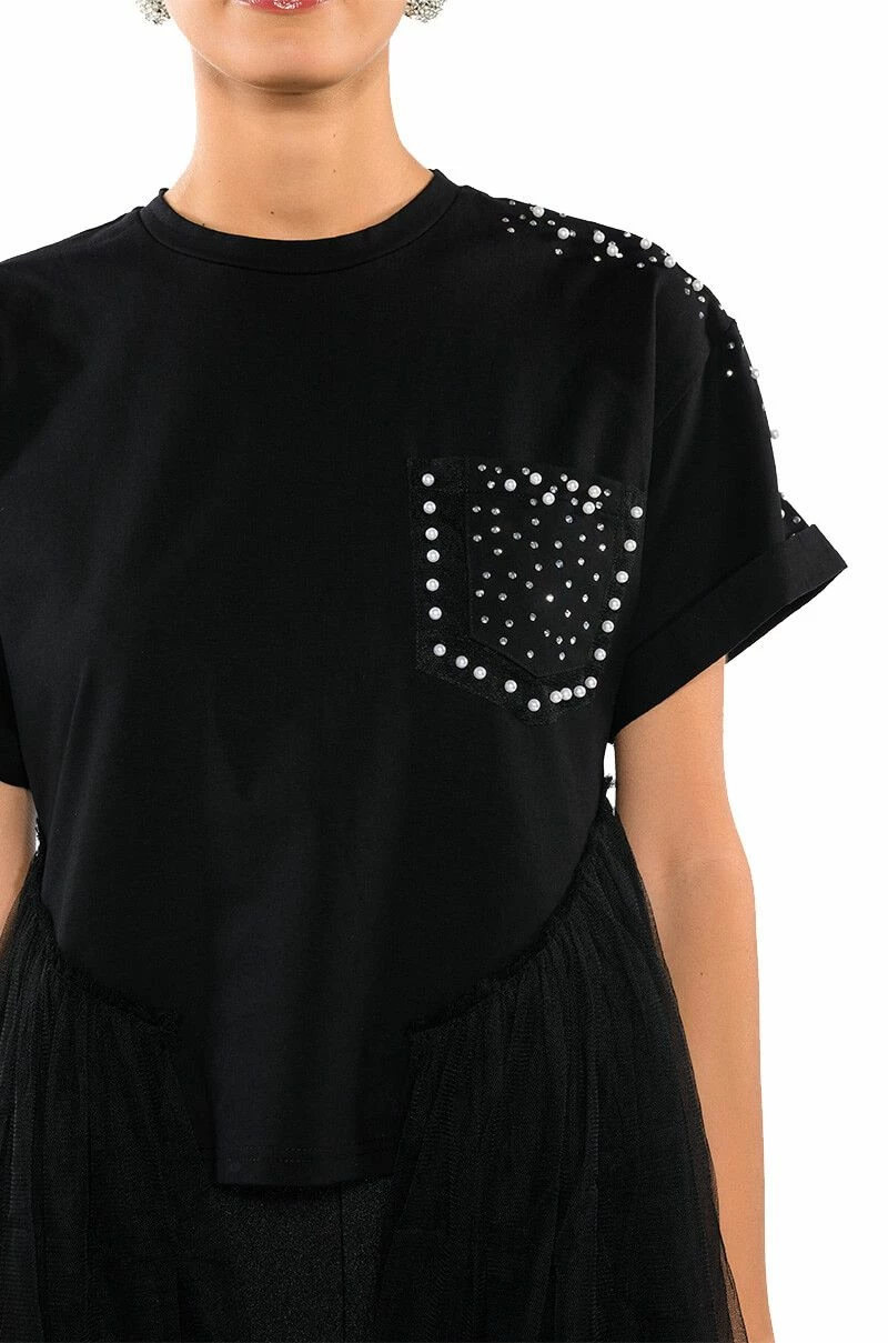 NOT IN THE MOOD OVERSIZED HIGH LOW SHORT SLEEVE TSHIRT - Image 6