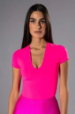 PAXTON DEEP V SHORT SLEEVE BODYSUIT