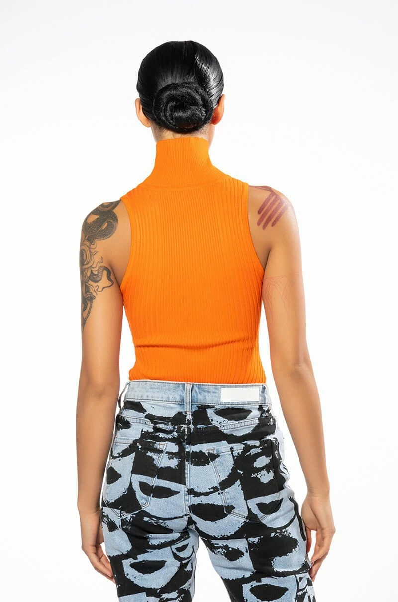 PAXTON SLEEVELESS TURTLENECK RIB BODYSUIT - Image 5