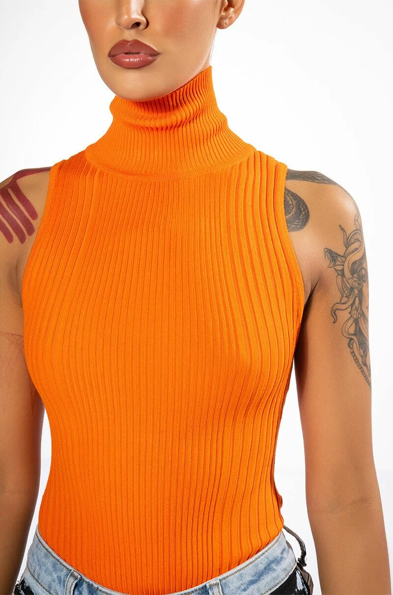 PAXTON SLEEVELESS TURTLENECK RIB BODYSUIT - Image 6