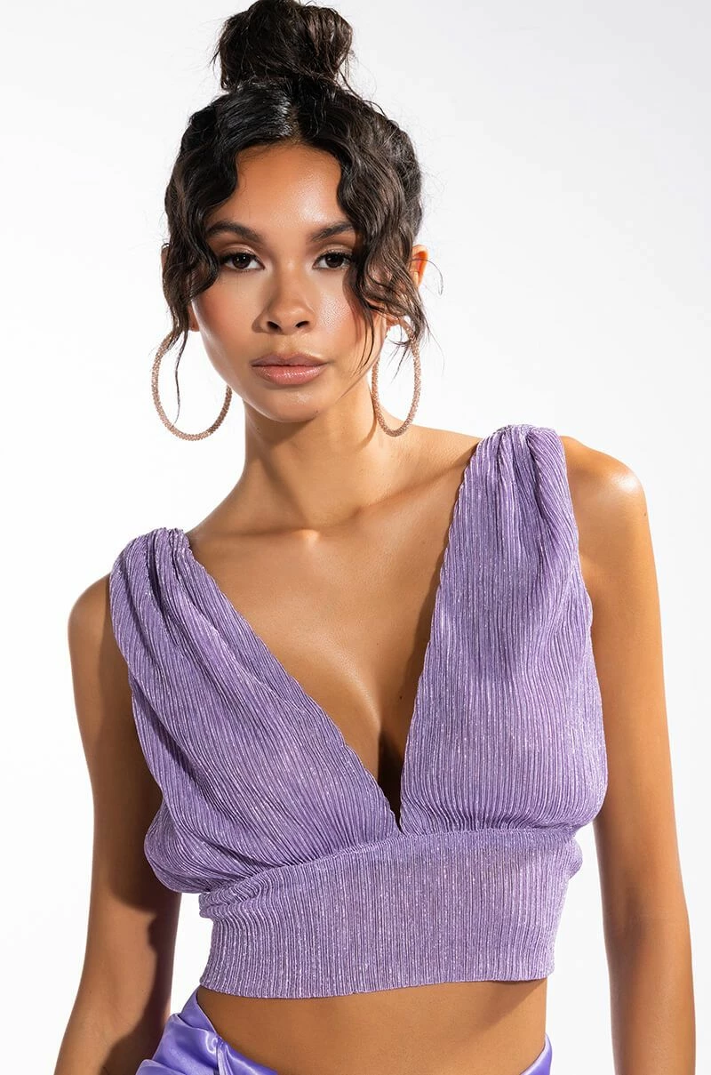 POISED SLEEVELESS V NECK PEPLUM BLOUSE