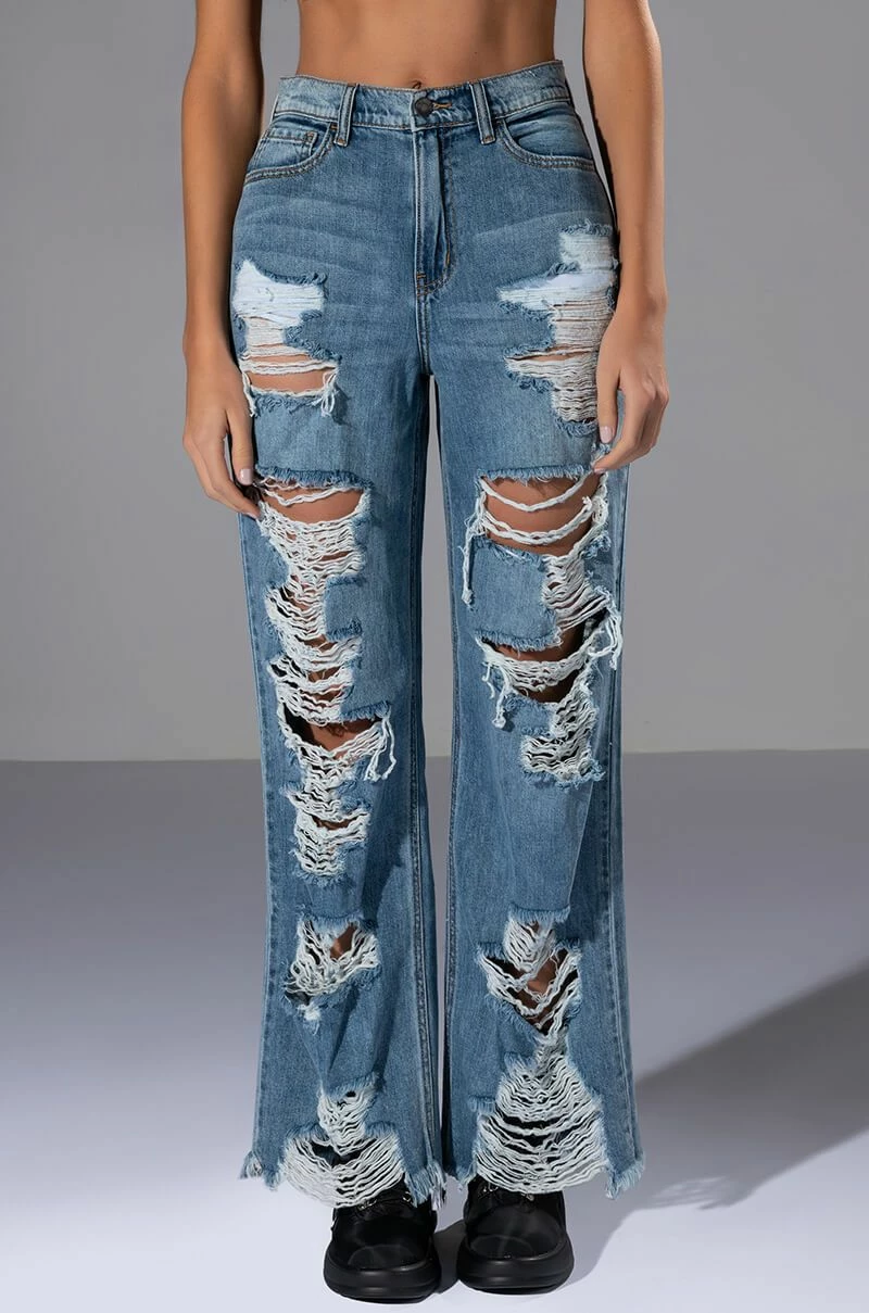 ROCK N' ROLL DESTROYED RELAXED JEANS