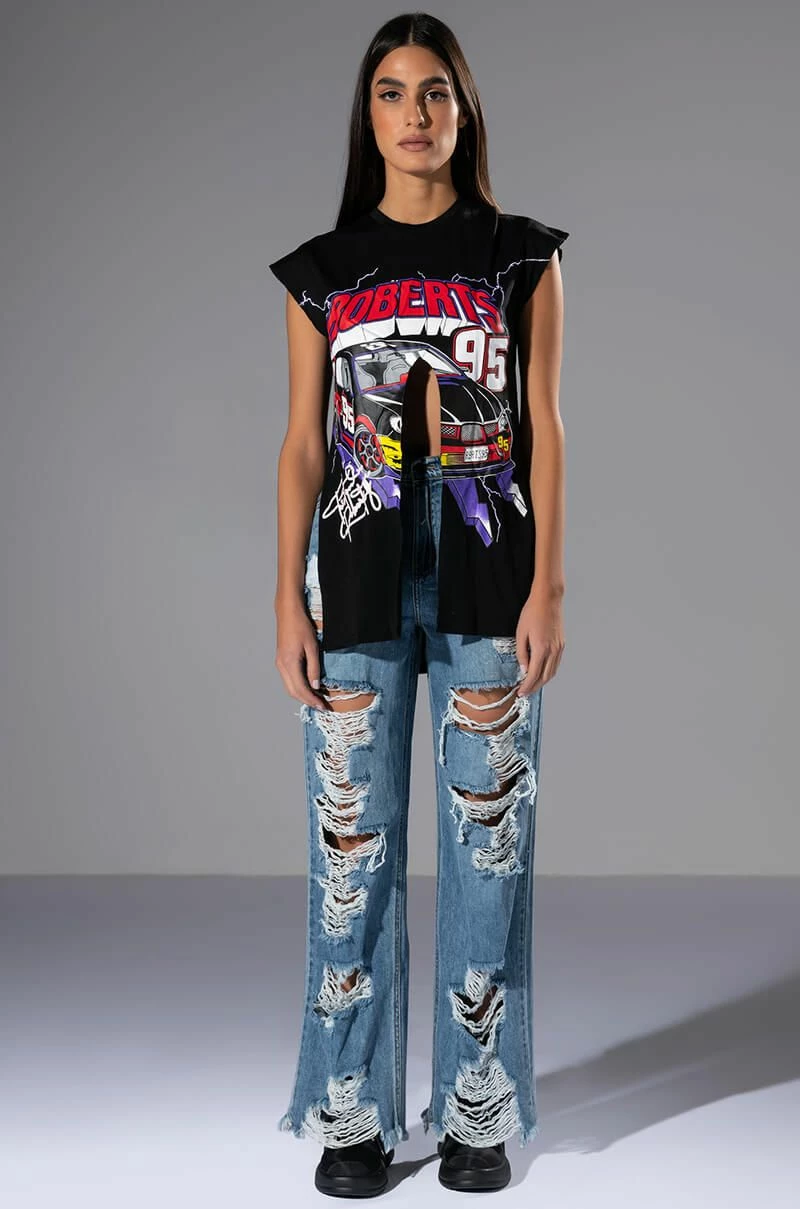 ROCK N' ROLL DESTROYED RELAXED JEANS - Image 3