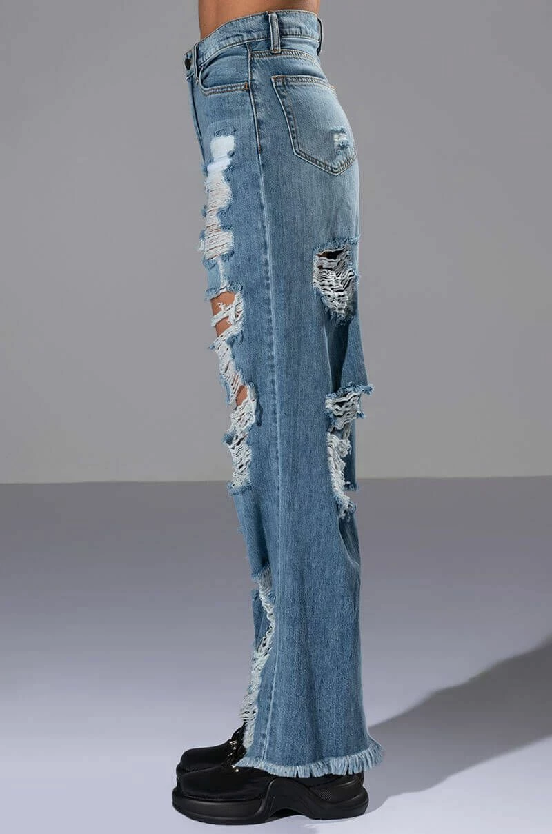 ROCK N' ROLL DESTROYED RELAXED JEANS - Image 6