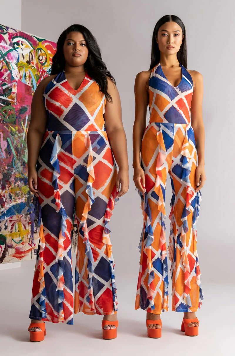 SKYART X AKIRA HALTER TOP MESH BODYSUIT - Image 3