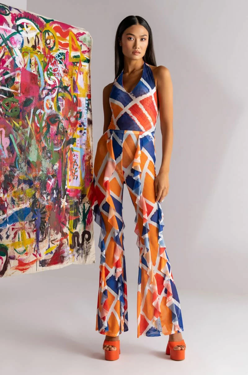 SKYART X AKIRA HALTER TOP MESH BODYSUIT - Image 4