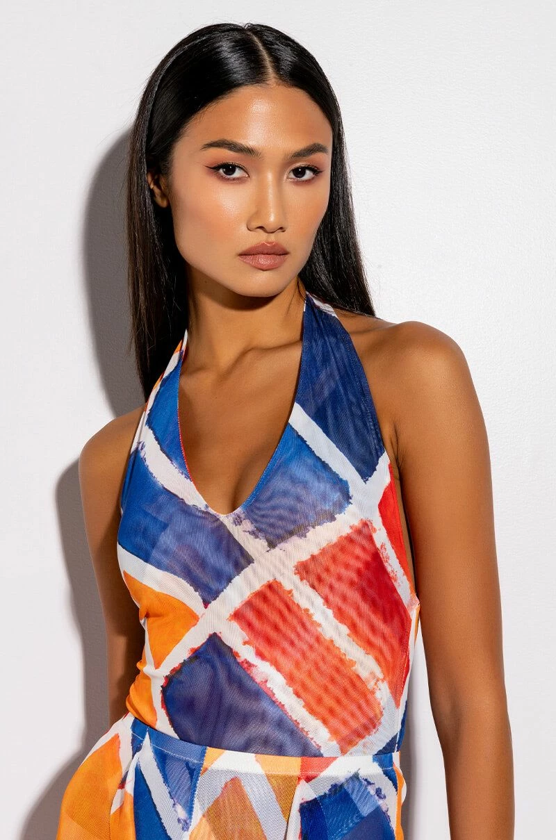 SKYART X AKIRA HALTER TOP MESH BODYSUIT - Image 8