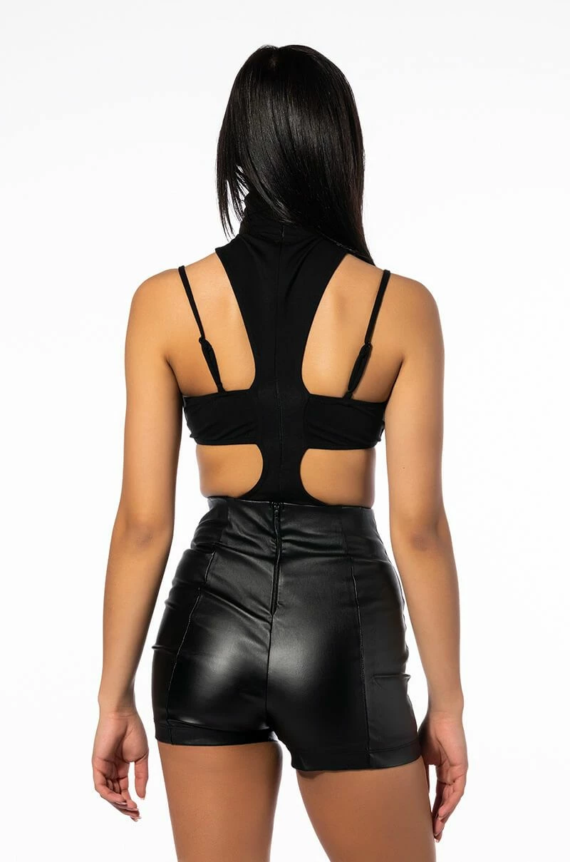 SLY CUTOUT MOCK NECK BODYSUIT - Image 4