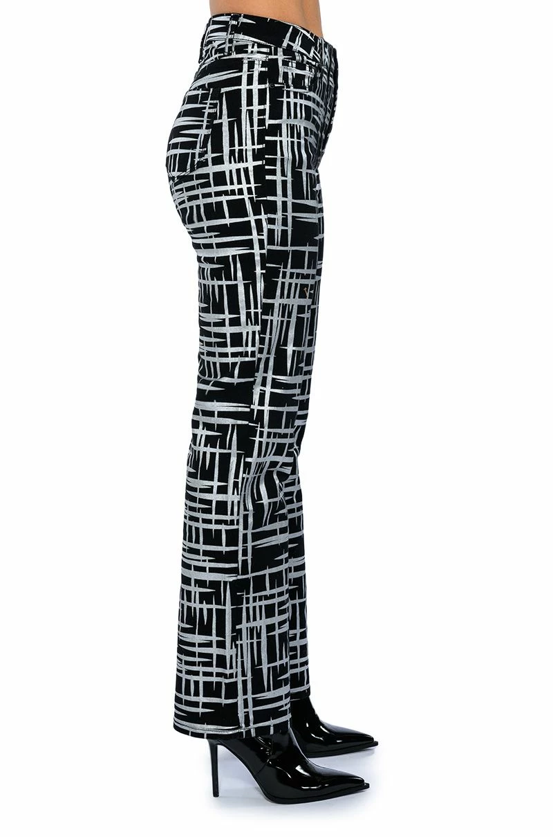 SOMETHING DIFFERENT METALLIC DETAILED JEANS - Image 6