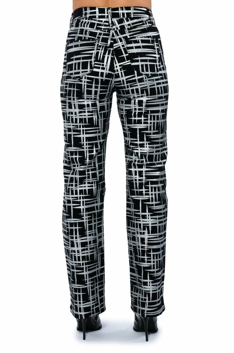 SOMETHING DIFFERENT METALLIC DETAILED JEANS - Image 7