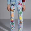 SPECIAL THING PAINTED HIGH RISE STRAIGHT LEG JEAN