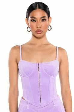 STYLIST VELVET CORSET TOP