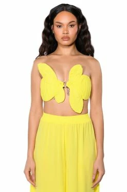 SUNSHINE BABY STRAPLESS CROP TOP