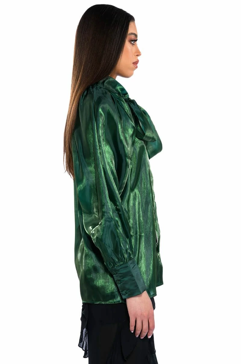 TALULLA TIE NECK LONG SLEEVE BLOUSE - Image 5