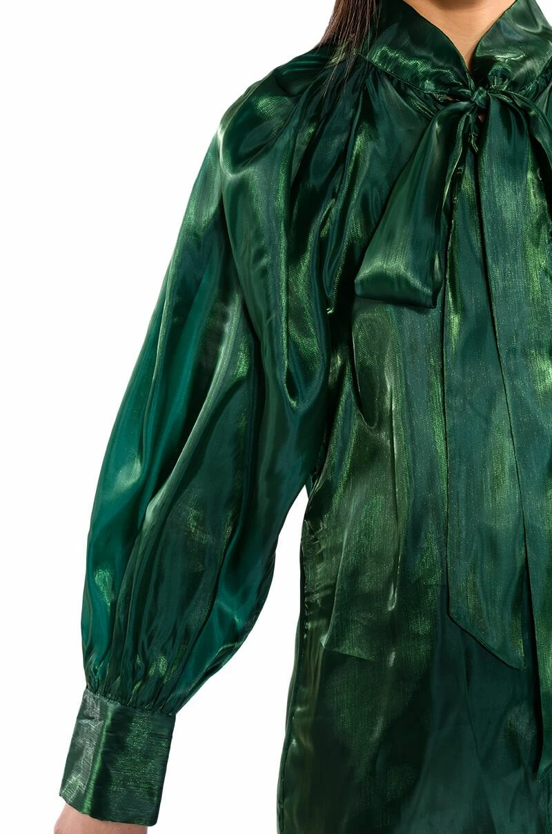 TALULLA TIE NECK LONG SLEEVE BLOUSE - Image 7