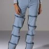TEMPTATION HIGH RISE LAYERED WIDE LEG JEAN