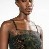 VANESSA RHINESTONE MESH BRALETTE