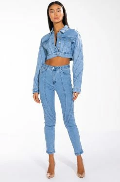 WORTH IT HIGH WAISTED SKINNY JEANS -akira shop worth it high waisted skinny jeans light blue 4 4