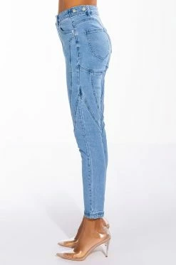 WORTH IT HIGH WAISTED SKINNY JEANS -akira shop worth it high waisted skinny jeans light blue 6 6